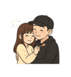 恋人同士の普段のやりとり-奈々＆Nick（個別スタンプ：17）