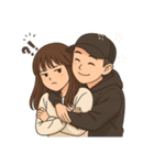 恋人同士の普段のやりとり-奈々＆Nick（個別スタンプ：21）