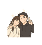 恋人同士の普段のやりとり-奈々＆Nick（個別スタンプ：24）
