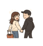 恋人同士の普段のやりとり-奈々＆Nick（個別スタンプ：28）