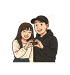 恋人同士の普段のやりとり-奈々＆Nick（個別スタンプ：31）