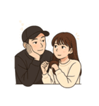 恋人同士の普段のやりとり-奈々＆Nick（個別スタンプ：34）