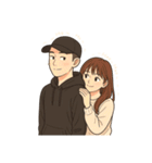 恋人同士の普段のやりとり-奈々＆Nick（個別スタンプ：35）