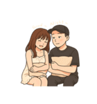 恋人同士の普段のやりとり-奈々＆Nick（個別スタンプ：36）