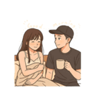 恋人同士の普段のやりとり-奈々＆Nick（個別スタンプ：37）