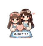 りおめい姉妹スタンプ(仲良し姉妹の日常)（個別スタンプ：15）