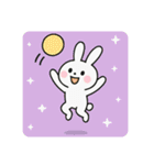 バレーする白うさぎ①（個別スタンプ：10）