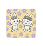 バレーする白うさぎ①（個別スタンプ：23）