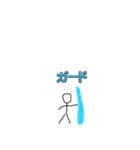棒人間の魔法戦い（個別スタンプ：11）