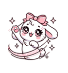 ゆるガーリーうさぎ♡（個別スタンプ：2）