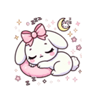 ゆるガーリーうさぎ♡（個別スタンプ：4）