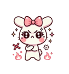 ゆるガーリーうさぎ♡（個別スタンプ：6）