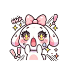ゆるガーリーうさぎ♡（個別スタンプ：7）