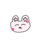 常に笑顔を保つウサギ（個別スタンプ：17）
