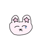 常に笑顔を保つウサギ（個別スタンプ：25）