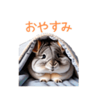 ハッピーアニマル_チンチラ1（個別スタンプ：12）