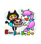 黒猫頭巾ちゃんと愉快な仲間たち2（個別スタンプ：40）