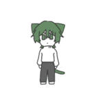 緑ネコくん（個別スタンプ：34）