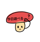 無表情キノコスタンプ（個別スタンプ：12）