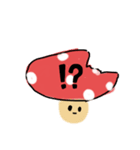 無表情キノコスタンプ（個別スタンプ：14）