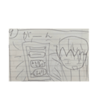 （実家からでてきた）私が昔描いたまんが集（個別スタンプ：11）