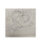 （実家からでてきた）私が昔描いたまんが集（個別スタンプ：12）