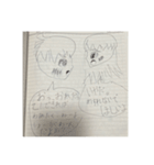 （実家からでてきた）私が昔描いたまんが集（個別スタンプ：14）