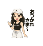 ダンス女子のためのスタンプ♡（個別スタンプ：1）