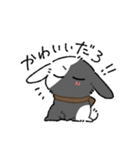 逆ぶちうさぎ（個別スタンプ：3）