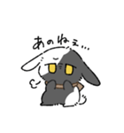 逆ぶちうさぎ（個別スタンプ：10）