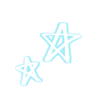 デコレーションアレンジするスタンプ水色（個別スタンプ：10）