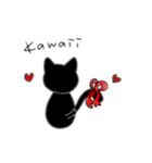 黒にゃ（個別スタンプ：14）