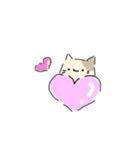 ねこにゃん 茶シロ（個別スタンプ：13）