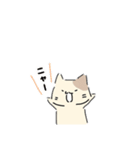 ねこにゃん 茶シロ（個別スタンプ：18）