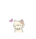 ねこにゃん 茶シロ（個別スタンプ：35）