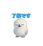 白フクロウのスタンプ（個別スタンプ：6）