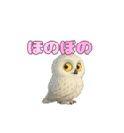 白フクロウのスタンプ（個別スタンプ：24）
