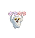 白フクロウのスタンプ（個別スタンプ：27）