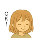 優しい落ち着いた女性のLINEスタンプ（個別スタンプ：4）