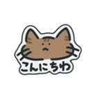 手書きネコ挨拶（個別スタンプ：2）