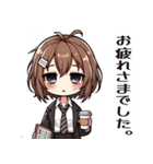がんばりOLちゃんの日常（個別スタンプ：3）