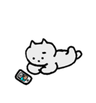 しょんぼり猫のニャッキパフ。つらい毎日。（個別スタンプ：18）