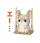 チンチラのスーさんと一緒 -春-（個別スタンプ：10）