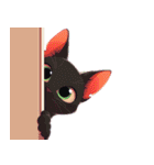 黒猫の日常会話 (1)（個別スタンプ：25）