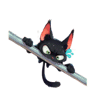 黒猫の日常会話 (1)（個別スタンプ：40）