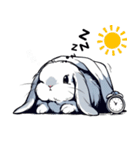 うさぎの日常会話 (1)（個別スタンプ：1）