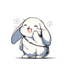 うさぎの日常会話 (1)（個別スタンプ：2）