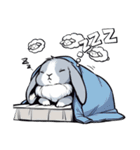 うさぎの日常会話 (1)（個別スタンプ：4）