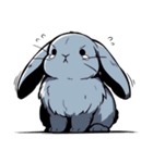 うさぎの日常会話 (1)（個別スタンプ：6）