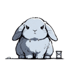 うさぎの日常会話 (1)（個別スタンプ：8）